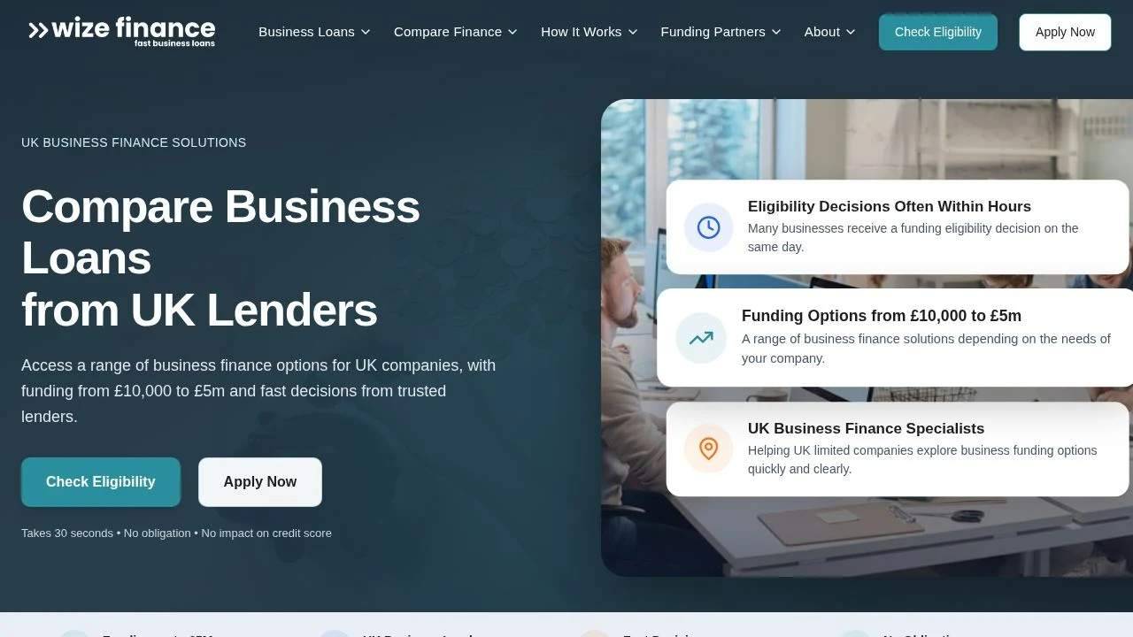 Wize Finance Eligibility Check